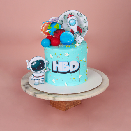 Astronaut HBD Cake