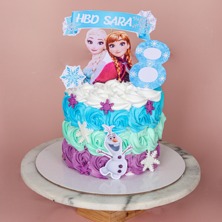 Elsa Frozen Cream Cake