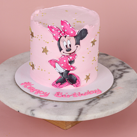 Mickey Mouse Pink Birthday Cake