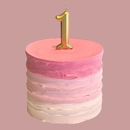 pink special smash cake