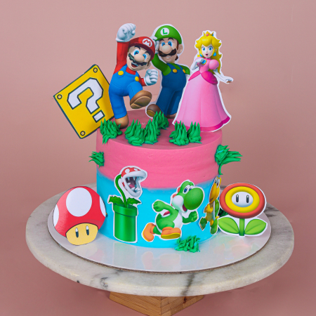 Super Mario Cartoon Kids Cake