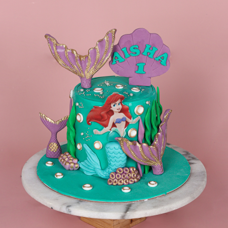 Tiffany Mermaid Green Purple Cake