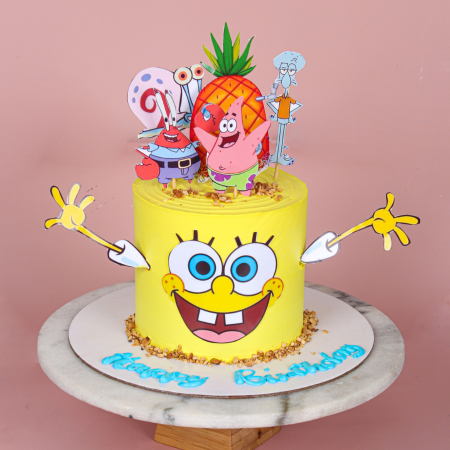 Yellow Spongebob Kids Cake